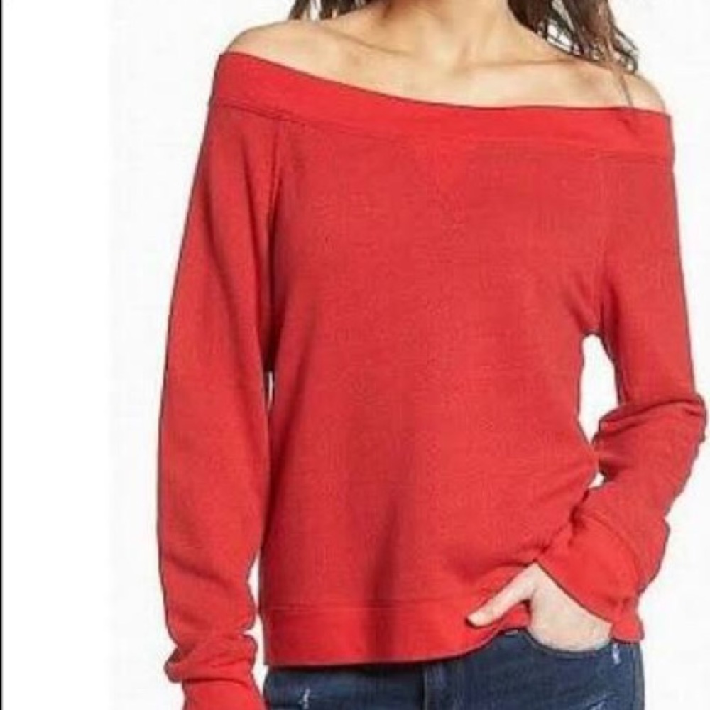 Treasure & Bond Off The Shoulder Sweater